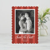 Chateau Stripe Foto Save-the-Date Save The Date (Stehend Vorderseite)