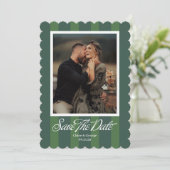 Chateau Stripe Foto Save-the-Date Save The Date (Stehend Vorderseite)