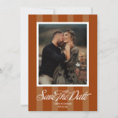 Chateau Stripe Foto Save-the-Date Save The Date (Vorderseite)