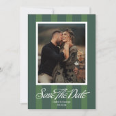 Chateau Stripe Foto Save-the-Date Save The Date (Vorderseite)
