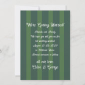 Chateau Stripe Foto Save-the-Date Save The Date (Rückseite)