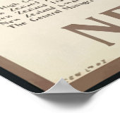 Chateau Tongaririri Neuseeland Vintage Travel Post Poster (Ecke)