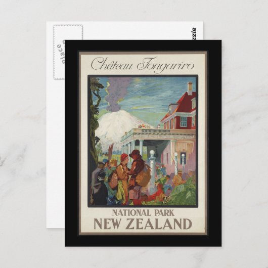 Chateau Tongariro Neuseeland Postkarte (Vorne/Hinten)