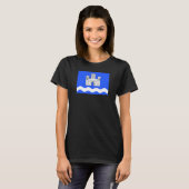 Chateauneuf du Faou France Flag T-Shirt (Vorne ganz)