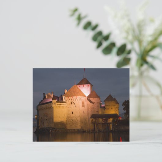 Chateaux Chillon, Schweiz Postcard Postkarte (Stehend Vorderseite)