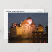 Chateaux Chillon, Schweiz Postcard Postkarte (Vorne/Hinten)