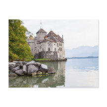 Chateaux Chillon Schweiz Postcard