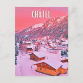 Châtel Skistation Postkarte (Vorderseite)