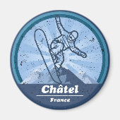 Châtel Skistation - Snowboard Magnet (Vorne)