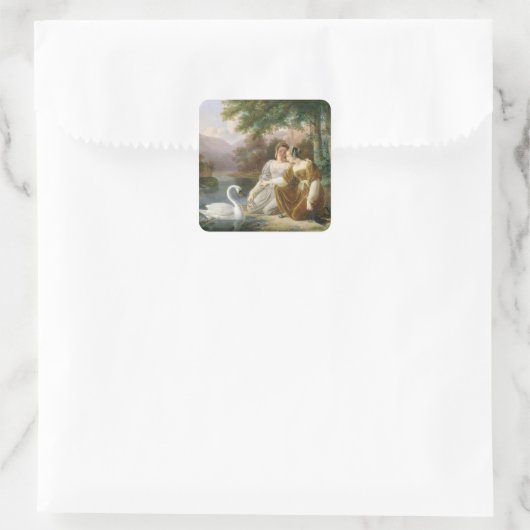 Chatelaines Quadratischer Aufkleber (Tasche)