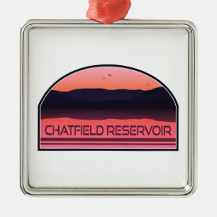 Chatfield Reservoir Colorado Roter Sonnenaufgang Ornament Aus Metall