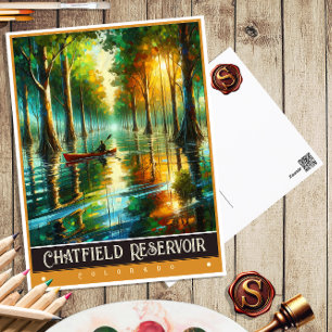 Chatfield Reservoir, Colorado   Vintage Gemälde Postkarte