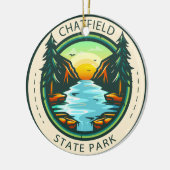 Chatfield Staat Park Colorado Abzeichen Keramik Ornament (Links)