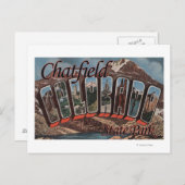 Chatfield Staat Park, Colorado Postkarte (Vorne/Hinten)