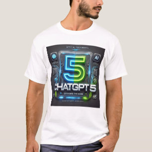 ChatGPT 5 AI-T - Shirt   Futuristische Tech & AI L