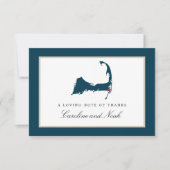 Chatham Cape Cod Blue Wedding Vielen Dank Dankeskarte (Vorderseite)