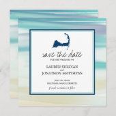 Chatham Cape Cod Ocean Wasserfarbe Save the Date (Vorne/Hinten)