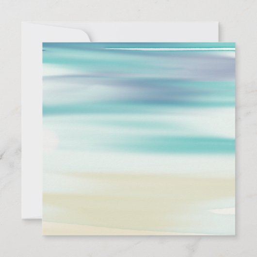 Chatham Cape Cod Ocean Wasserfarbe Save the Date (Rückseite)