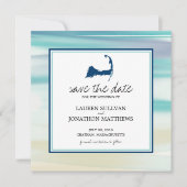Chatham Cape Cod Ocean Wasserfarbe Save the Date (Vorderseite)