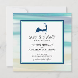 Chatham Cape Cod Ocean Wasserfarbe Save the Date