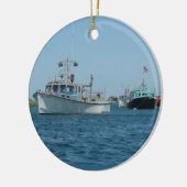 Chatham Harbour Boats Keramik Ornament (Links)