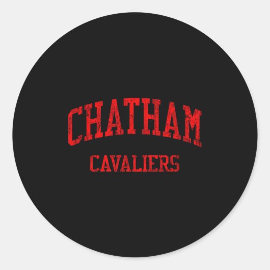 Chatham High School Hs Chatham Runder Aufkleber (Vorderseite)
