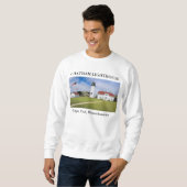 Chatham Leuchtturm, Cape Cod Massachusetts Sweatshirt (Vorne ganz)