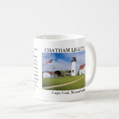 Chatham Leuchtturm, Massachusetts-Tasse Kaffeetasse (VorderseiteRechts)