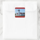 Chatham Light Quadratischer Aufkleber (Tasche)