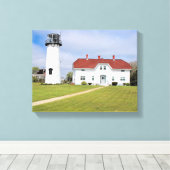 Chatham Lighthouse, Cape Cod, MA Wrapped Canvas Leinwanddruck (Insitu (Holzboden))