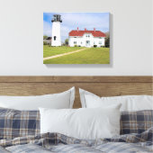 Chatham Lighthouse, Cape Cod, MA Wrapped Canvas Leinwanddruck (Insitu (Schlafzimmer))