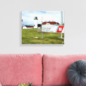 Chatham Lighthouse, Cape Cod, MA Wrapped Canvas Leinwanddruck (Insitu (Wohnzimmer))