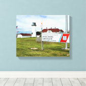 Chatham Lighthouse, Cape Cod, MA Wrapped Canvas Leinwanddruck (Insitu (Holzboden))