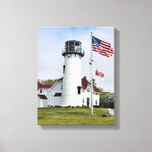 Chatham Lighthouse, Cape Cod, MA Wrapped Canvas Leinwanddruck (Vorderseite)
