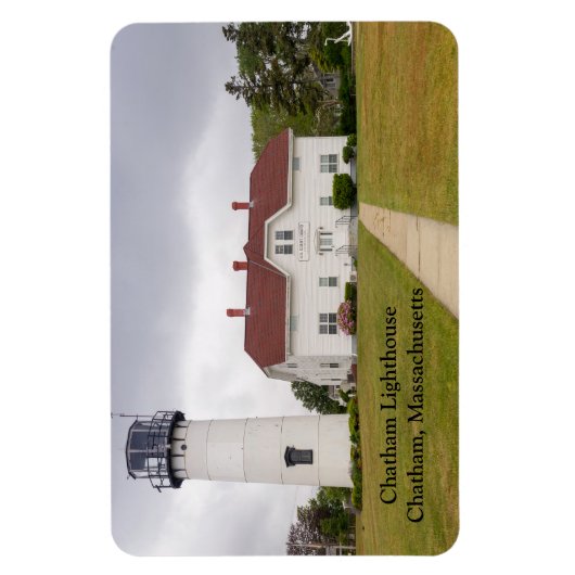 Chatham Lighthouse in Chatham Massachusetts Magnet (Vertikal)
