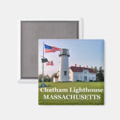 Chatham Lighthouse, Massachusetts Magnet (Vorderseite/Rückseite)