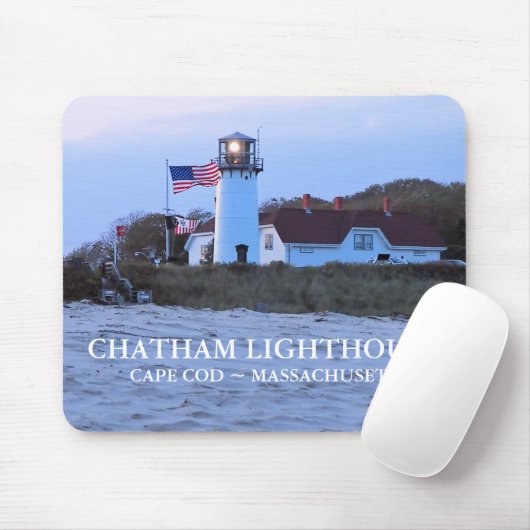 Chatham Lighthouse, Massachusetts Mousepad (Mit Mouse)