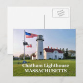 Chatham Lighthouse, Massachusetts Postcard Postkarte (Vorne/Hinten)