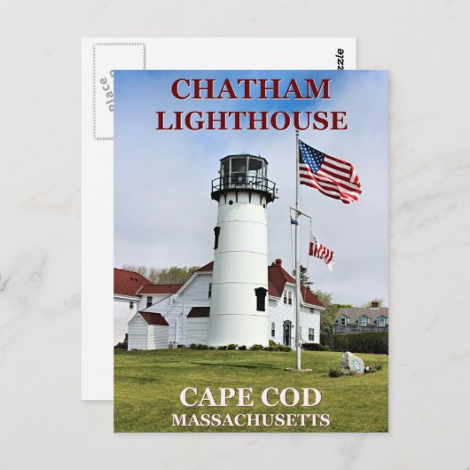Chatham Lighthouse, Massachusetts Postcard Postkarte (Vorne/Hinten)