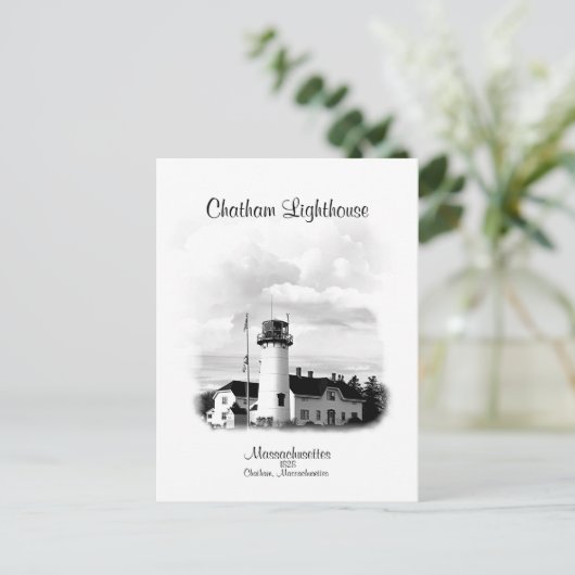 Chatham Lighthouse - Massachusetts Postkarte (Stehend Vorderseite)