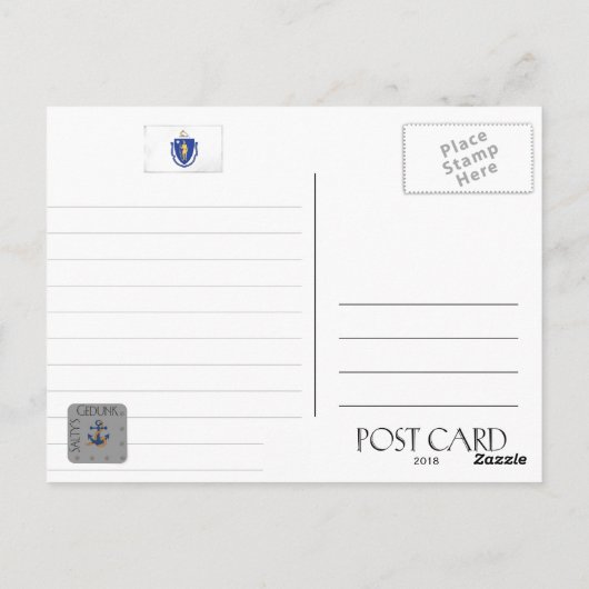 Chatham Lighthouse - Massachusetts Postkarte (Rückseite)