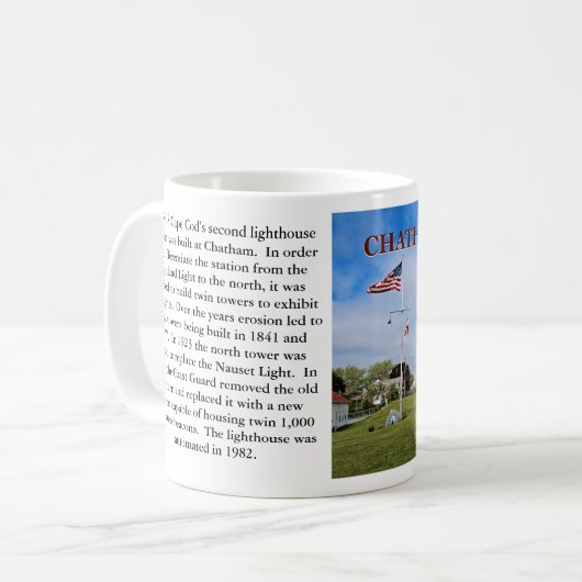 Chatham Lighthouse, Massachusetts Tasse (Vorderseite Links)