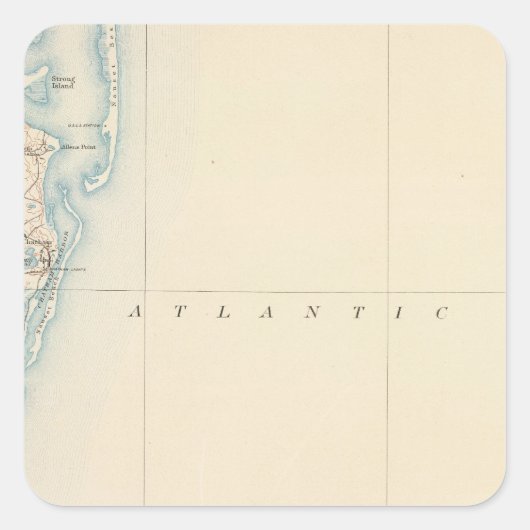 Chatham, Massachusetts Quadratischer Aufkleber (Vorderseite)