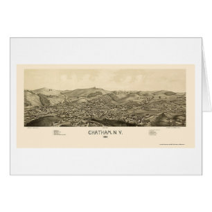 Chatham, NY panoramische Karte - 1886