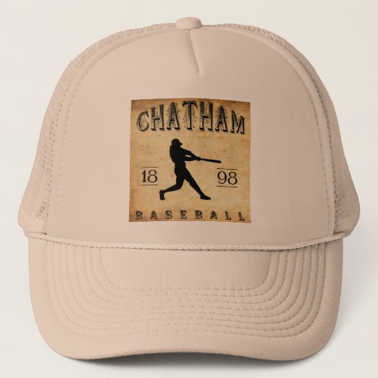 Chatham Ontario Kanada Baseball 1898 Truckerkappe (Vorderseite)