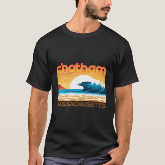 Chatham Retro Vintag Souvenir Apparel - Chatham T-Shirt (Vorderseite)