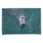 Chathams feinste graue Siegel Kissenbezug (Vorderseite-Rechts)