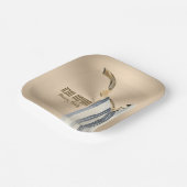 Chatima Tova Seudah HaMafseket Yom Kippur Pappteller (Gewinkelt)