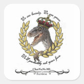 ChatNaNoML-Stickers Quadratischer Aufkleber (Vorderseite)