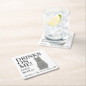 Chatreux Cat Wedding Rechteckiger Pappuntersetzer (Vor Ort)